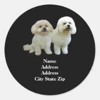 Bichon Buddies Address Label