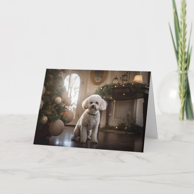 Bichon Christmas Holiday Card (Front)