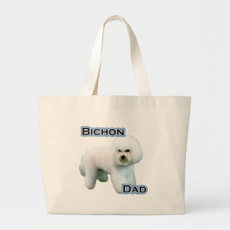 Bichon Dad 4 Large Tote Bag