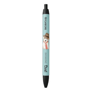 Bichon Dad Black Ink Pen