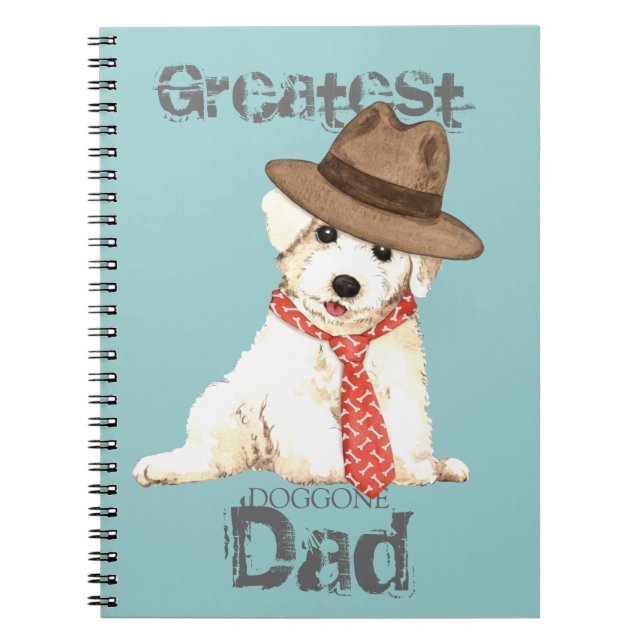 Bichon Dad Spiral Notebook (Front)