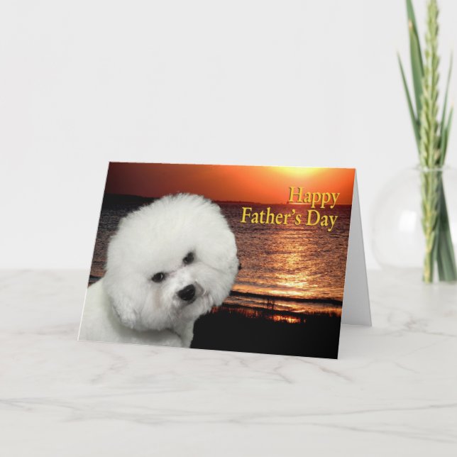Bichon Father's Day Card (Front)
