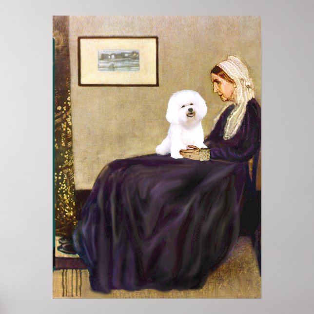 Bichon Frise 1 -  Whistlers Mother Poster (Front)