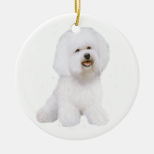 Bichon Frise (A) Ceramic Tree Decoration