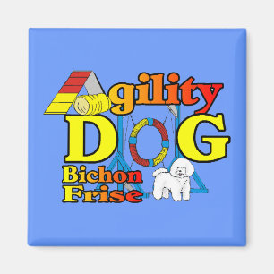 Bichon Frise Agility Gifts Magnet