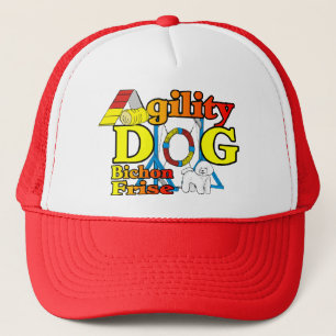 Bichon Frise Agility Gifts Trucker Hat