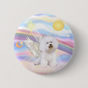 Bichon Frise Angel 6 Cm Round Badge