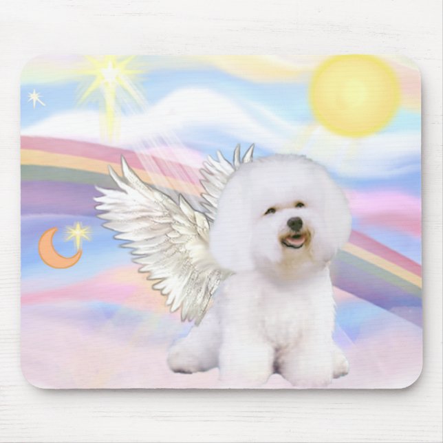 Bichon Frise Angel Mouse Pad (Front)
