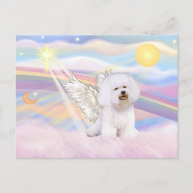 Bichon Frise Angel Postcard (Front)
