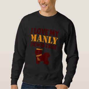 Bichon Frise Canine   Boy Dog Pup Gender Reveal Cu Sweatshirt