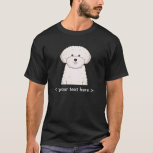 Bichon Frise Cartoon Personalised T-Shirt