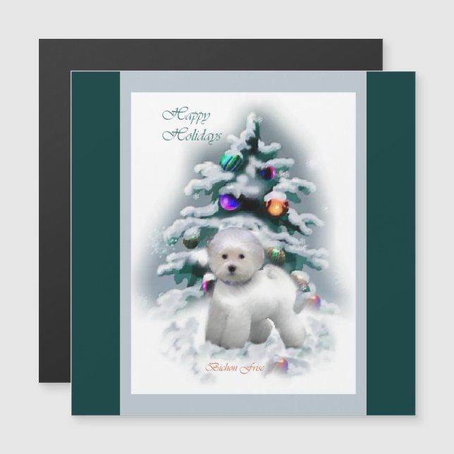 Bichon Frise Christmas  (Front/Back)