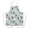 Bichon Frise Christmas Blue Apron