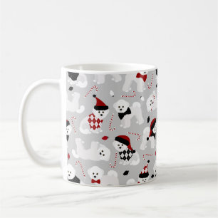 Bichon Frise Christmas Grey Coffee Mug