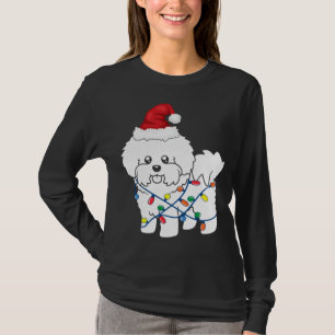 Bichon Frise Christmas Light Funny Dog Lover Gift T-Shirt