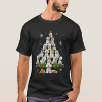 Bichon Frise Christmas Tree Lights Funny Dog Xmas