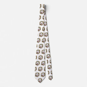 Bichon Frise Christmas Wreath Festive Pup Tie