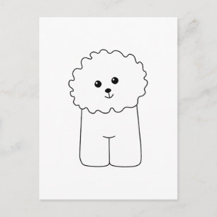 Bichon Frise, Cute Dog. Postcard