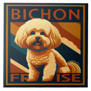 Bichon Frise Cute Puppy Tile