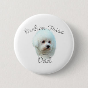 Bichon Frise Dad 2 6 Cm Round Badge