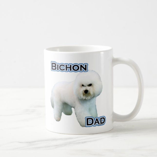 Bichon Frise Dad 4 Coffee Mug (Right)