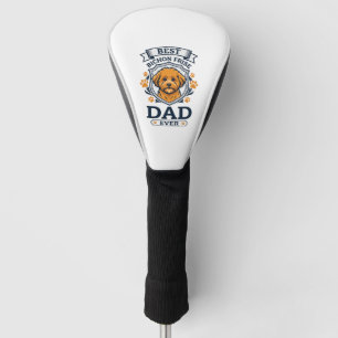 Bichon Frise Dad Ever Dog Paw Prints Golf Head Cover