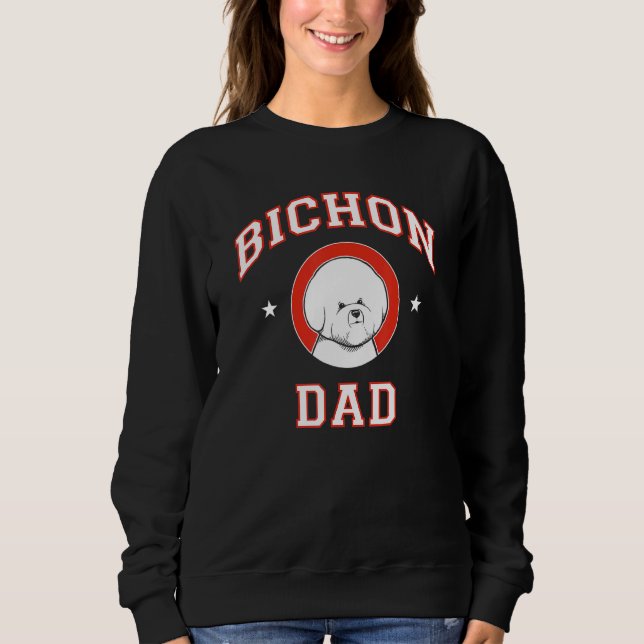Bichon Frise Dad Sweatshirt (Front)