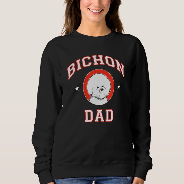 Bichon Frise Dad Sweatshirt (Front)