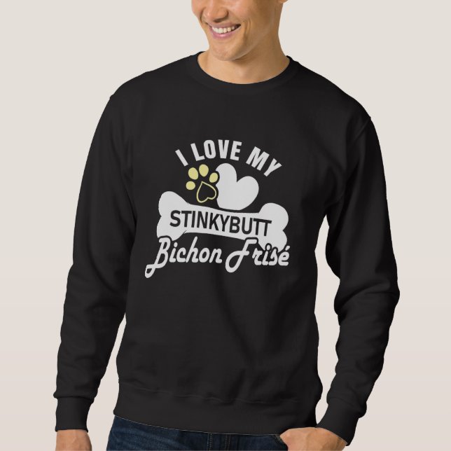 Bichon Frise Dog Bichon Frise Sweatshirt (Front)