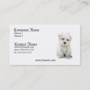 Bichon Frise Dog Business Card