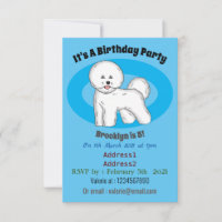 Bichon frise dog cartoon illustration