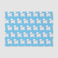 Bichon frise dog cartoon illustration