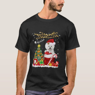 Bichon Frise Dog Christmas Tree Lights Dog Owner X T-Shirt