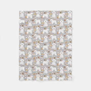 Bichon Frise Dog coffee blankets