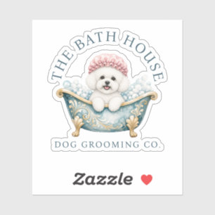 Bichon Frise Dog Groomer Vinyl Sticker   Cut‑Out