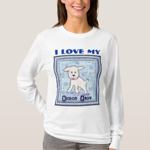 Bichon Frise Dog Long Sleeve T-shirt