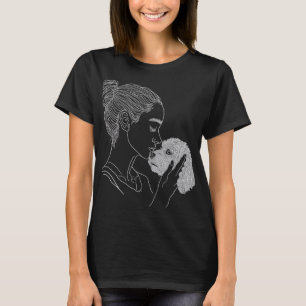 Bichon Frise Dog Mom Dog Art Mother's Day Gift T-Shirt