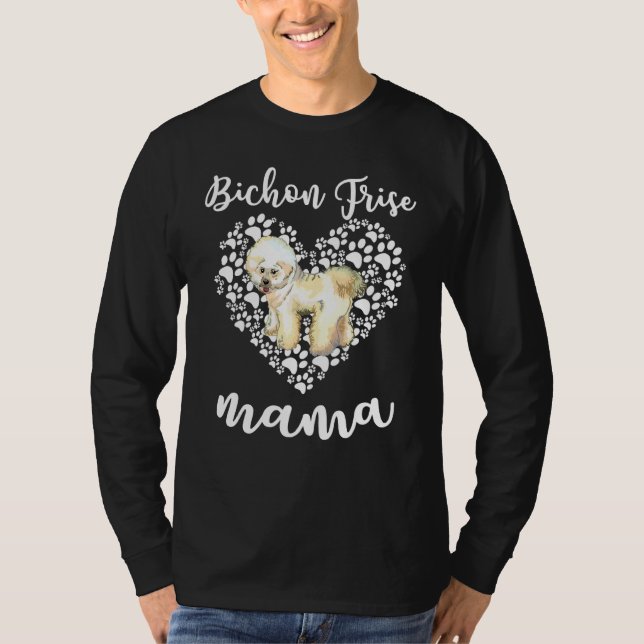 Bichon Frise Dog Mum    Mother's Day 1 T-Shirt (Front)