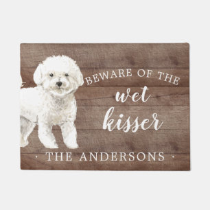 Bichon Frise Dog Personalised Door Mat