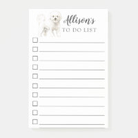 Bichon Frise Dog Personalised To Do List