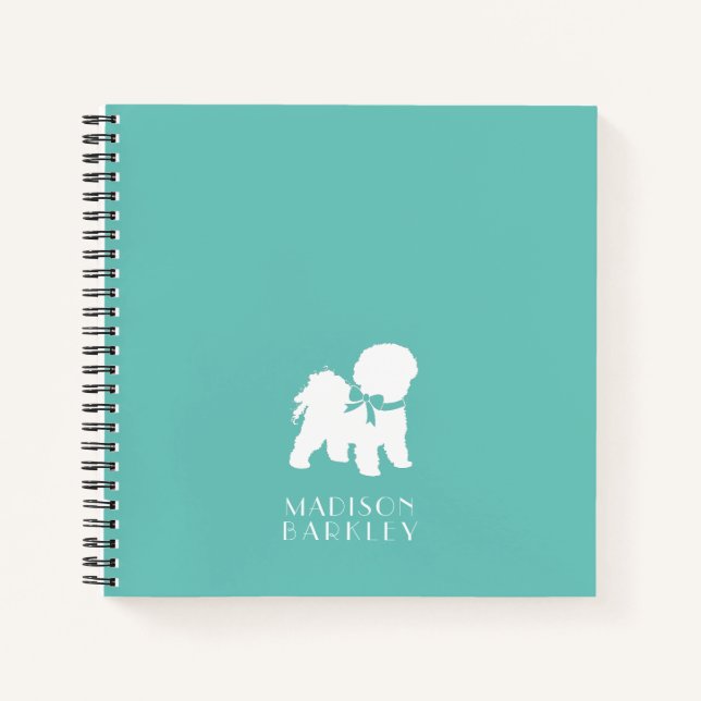 Bichon Frise Dog Puppy Notebook (Front)
