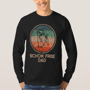Bichon Frise Dog Vintage Bichon Frise Dad T-Shirt