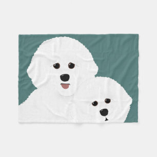 Bichon Frise Fleece Blanket