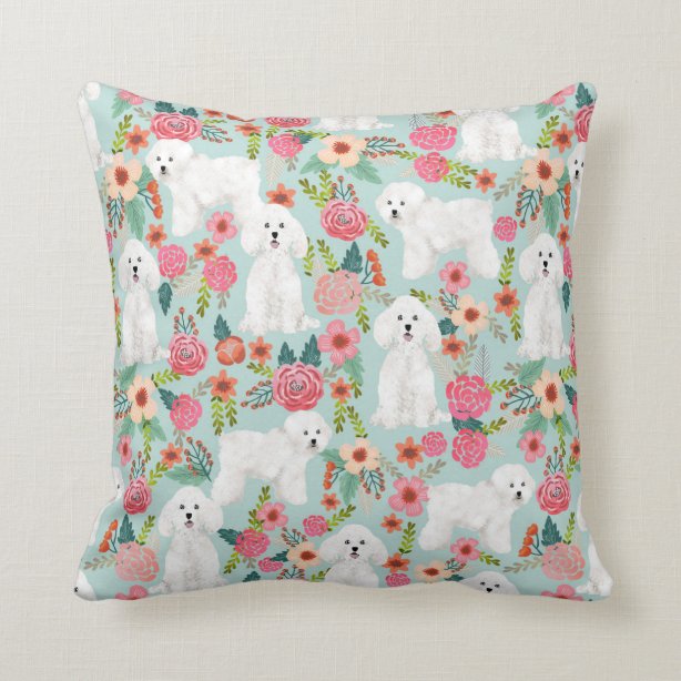 Bichon Frise Dog Throw Pillow Cover — 17x17 Inch, Double-Sided Soft Polyester, Hidden Zipper - View #6