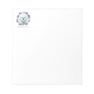 Bichon Frise - Forget Me Nots Notepad