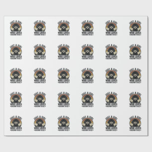 Bichon Frise Girl Vintage Dog Lover Shirt_1 Wrapping Paper
