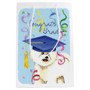 Bichon Frise Graduate Medium Gift Bag