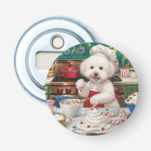 Bichon Frise Holiday Baking: Festive Christmas Bottle Opener