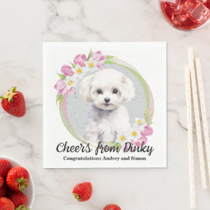 Bichon Frise I Do Too Napkins With Dogs Photo