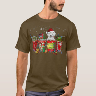 Bichon Frise Iced Latte Snowmen Sweets Snow Christ T-Shirt